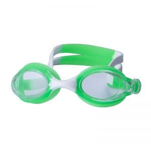 kids silicone swim goggles green