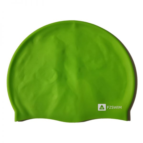 solid silicone swim cap