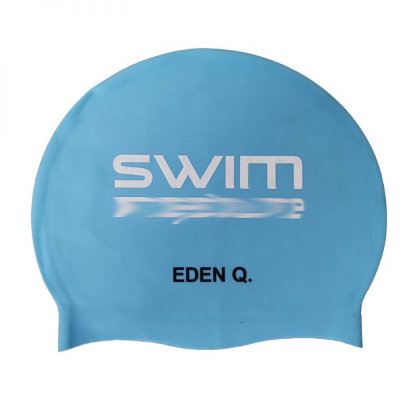 swimmer name swim cap