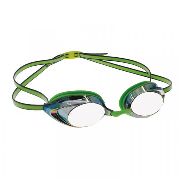 green swim goggles